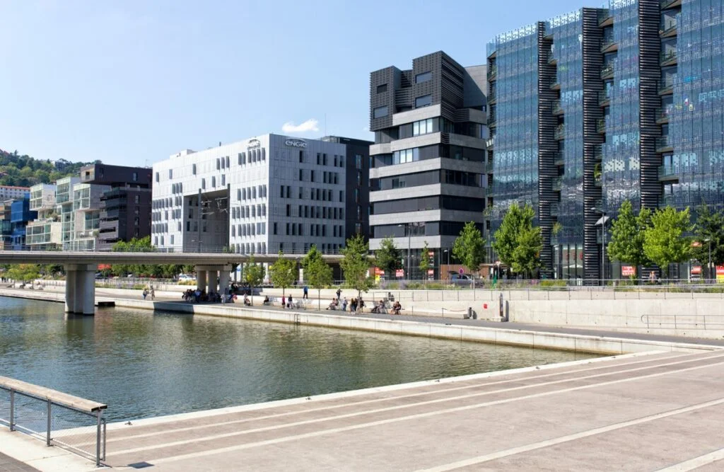 Jeu de perspectives, Quartier de la Confluence à Lyon