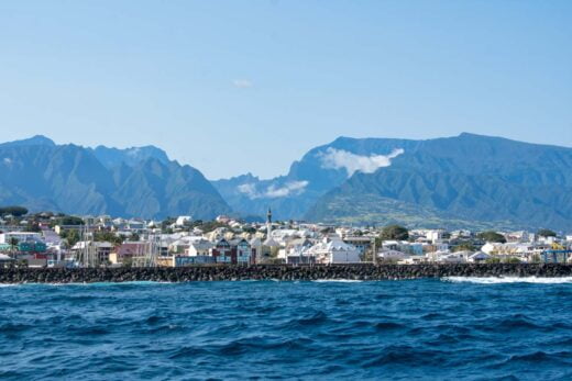 Plan rapproché de la vue sur l’océan de Saint-Pierre, île de la Réunion