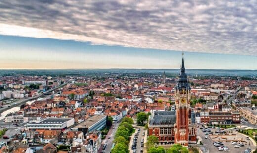 Vue Aerienne De La Ville De Calais