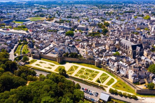 Vannes vue du ciel