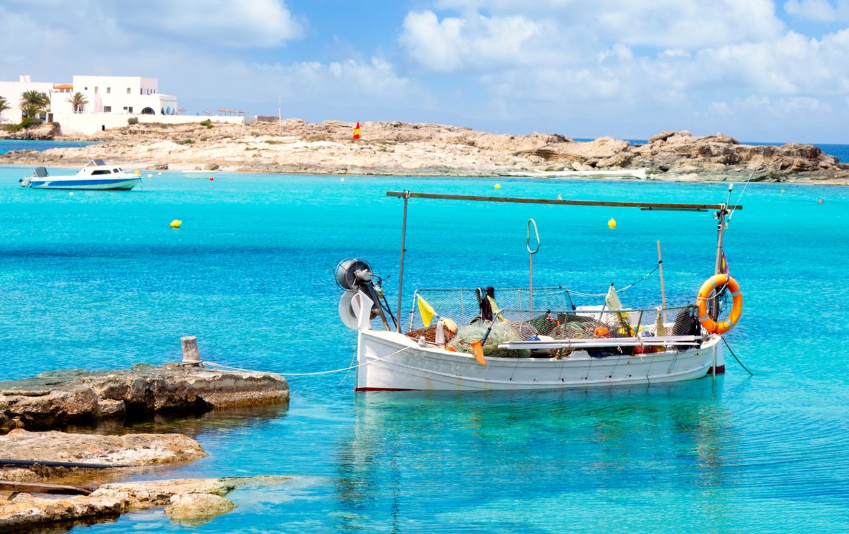 Formentera Plage Bateau Ibiza