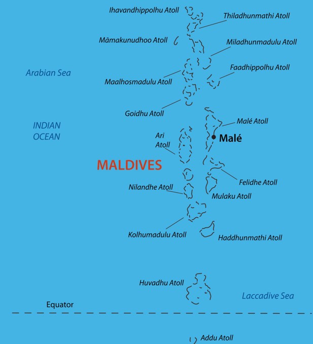 Carte Des Maldives