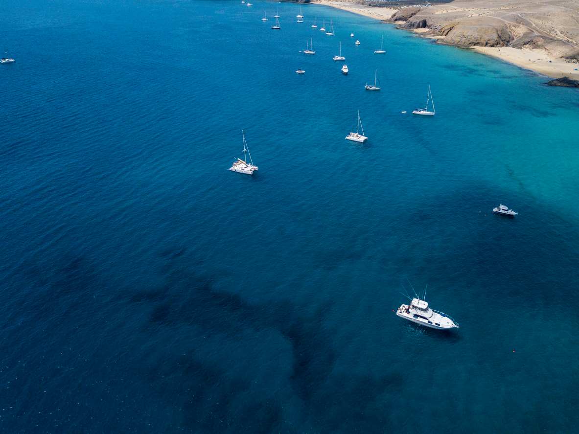 bateau sur l'ile de Lanzarote