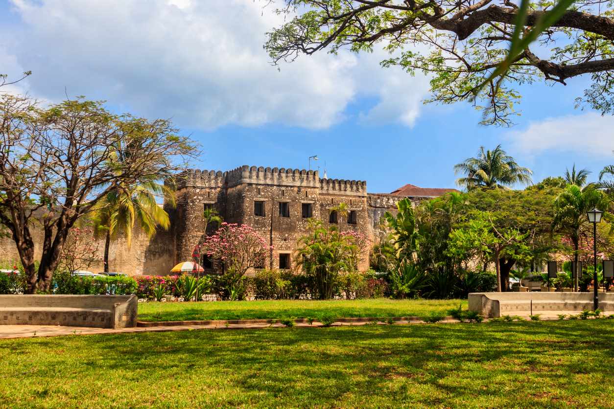 Fort dans le quartier de Stone Town Zanzibar