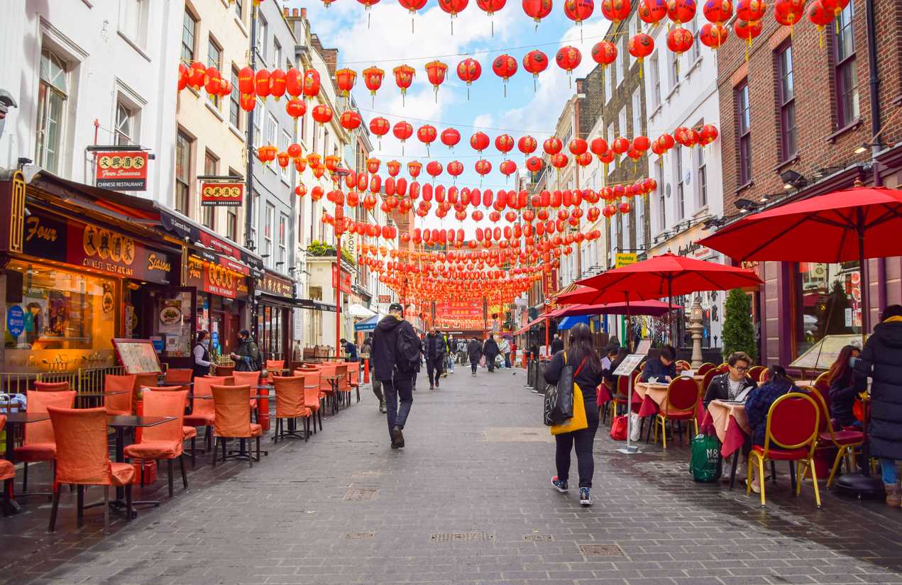 Lanternes Chinatown Londres