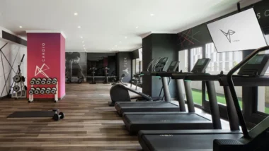 Espace fitness du Casablanca Marriott Hotel, doté d’équipements de pointe